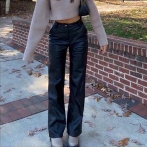 Zara leather pants